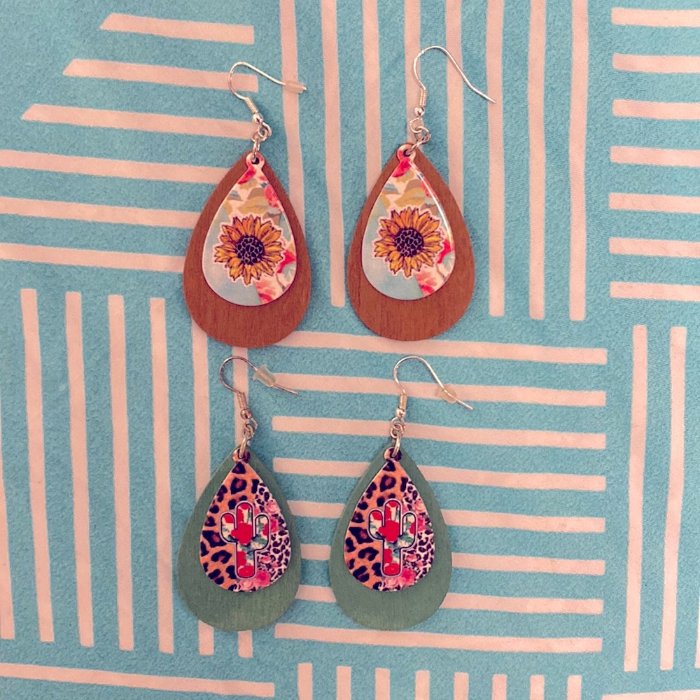 Fish hook earrings